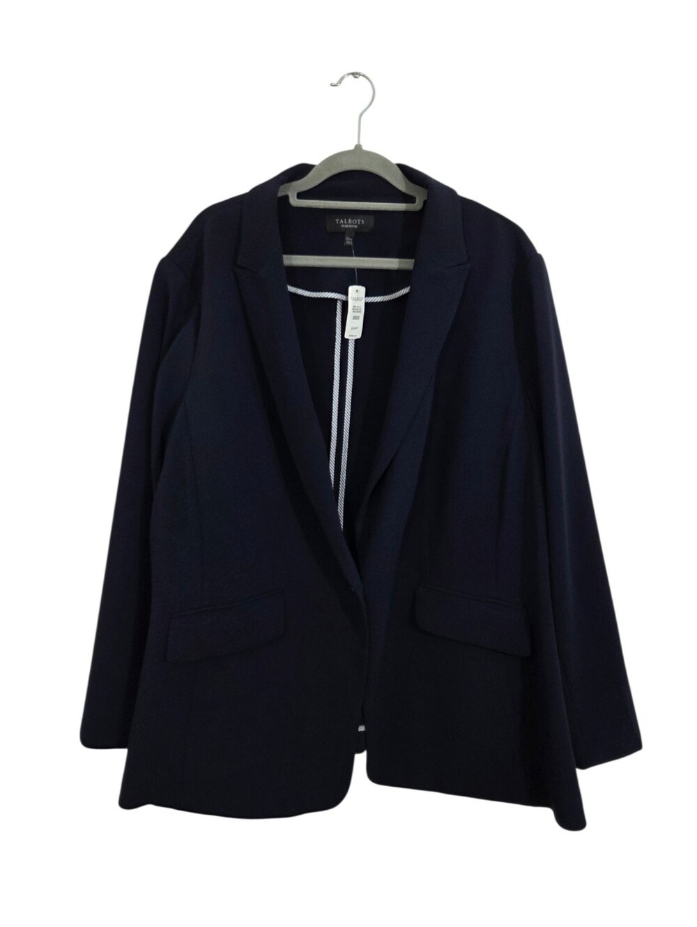 NWT Talbots Blazer Jacket One Button Classic Size 22W Petite Business Casual